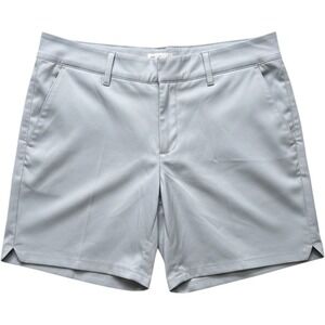 Golf Lady Pinseeker Performance Shorts Gray Double Button Side Zip Pocket